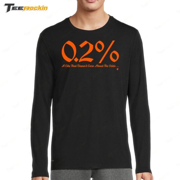 0.2% A City That Doesn't Care About The Odds Long Sleeve Shirt