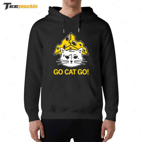 Cheesehead Gary Go Cat Go Hoodie