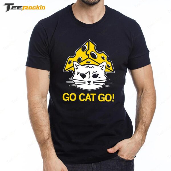 Cheesehead Gary Go Cat Go Premium SS T Shirt