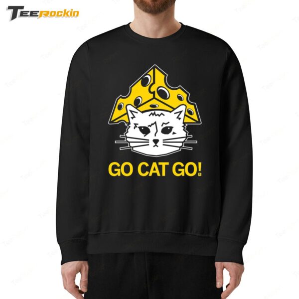 Cheesehead Gary Go Cat Go Sweatshirt