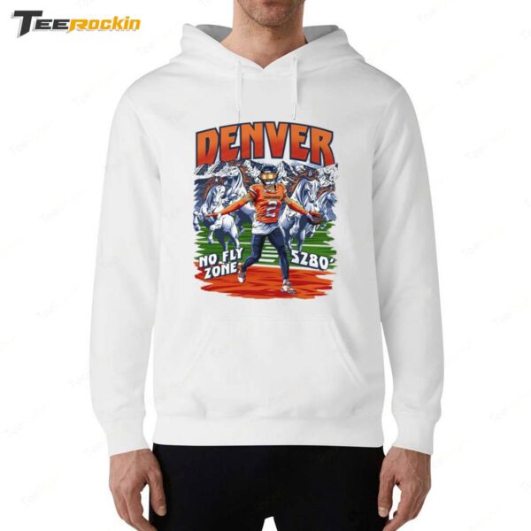 Denver Broncos No Fly Zone SZ80 Dark Horse X Pat Surtain 2024 Hoodie