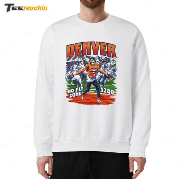 Denver Broncos No Fly Zone SZ80 Dark Horse X Pat Surtain 2024 Sweatshirt