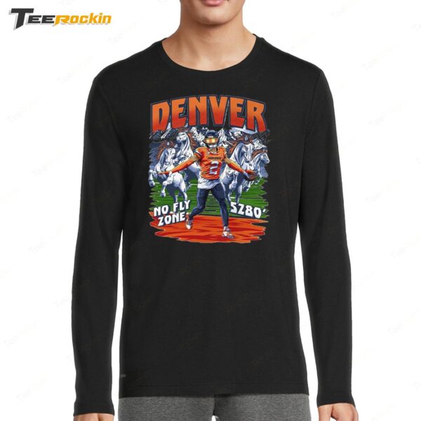 Denver Broncos Pat Surtain II No Fly Zone Long Sleeve Shirt