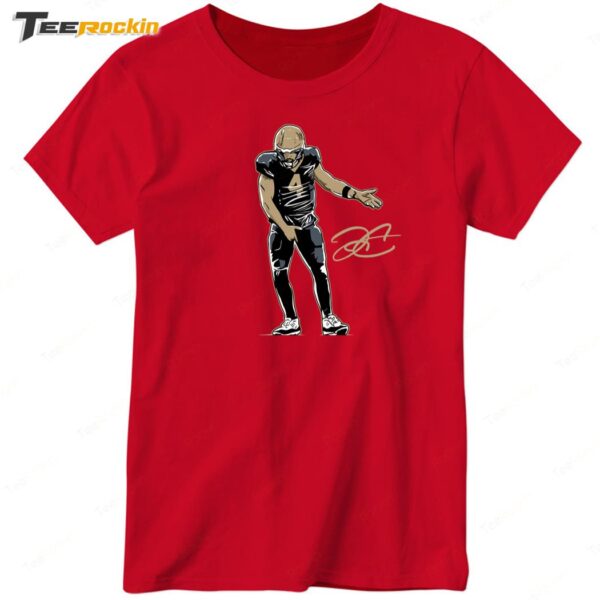 Derek Carr Superstar Pose Ladies Boyfriend Shirt