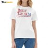 Dolly And Taylor 24 In My Caring About Politics Era Ladies Boyfriend Shirt