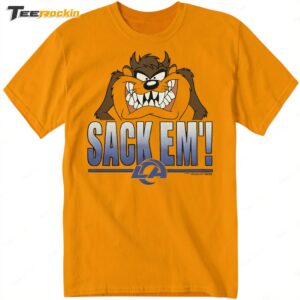 Looney Tunes Taz Sack Em' x Los Angeles Rams Shirt