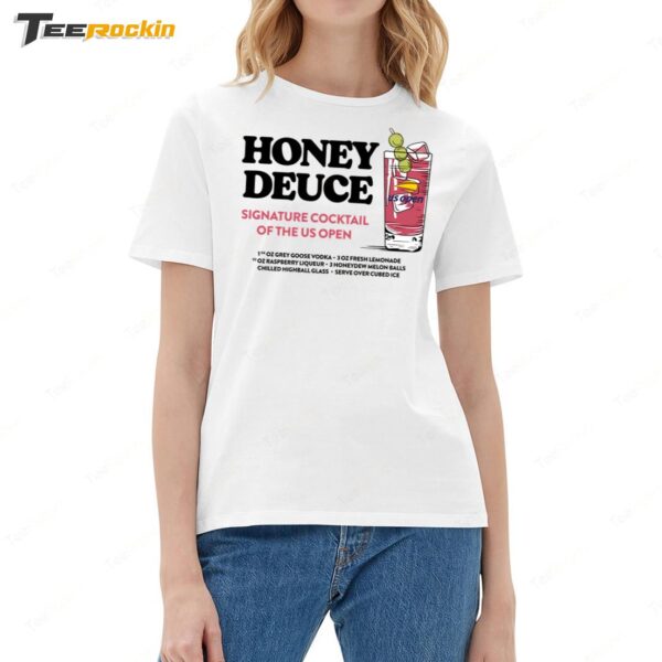 Honey Deuce The Us Open Signature Cocktail Of Ladies Boyfriend Shirt