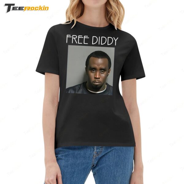 Hot Sean Combs Free Diddy Ladies Boyfriend Shirt