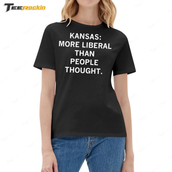 Kansas More Liberal Than People Thought Ladies Boyfriend Shirt