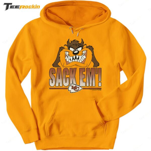 Looney Tunes Taz Sack Em' x Kansas City Chiefs Hoodie