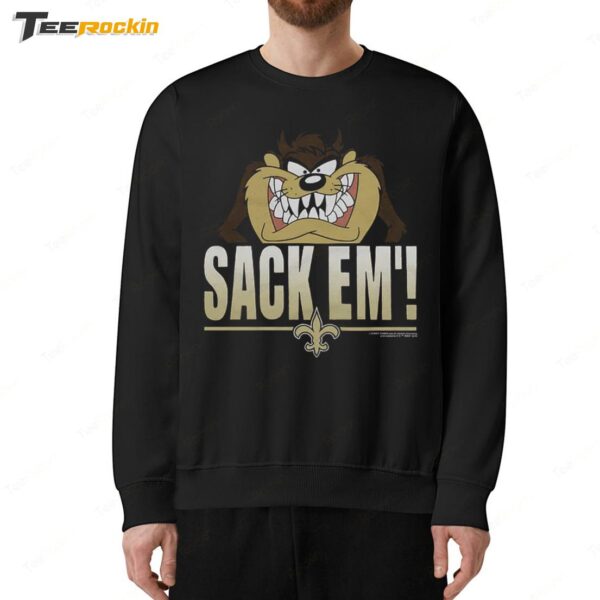 Looney Tunes Taz Sack Em' x New Orleans Saints Sweatshirt