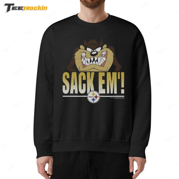 Looney Tunes Taz Sack Em' x Pittsburgh Steelers Sweatshirt