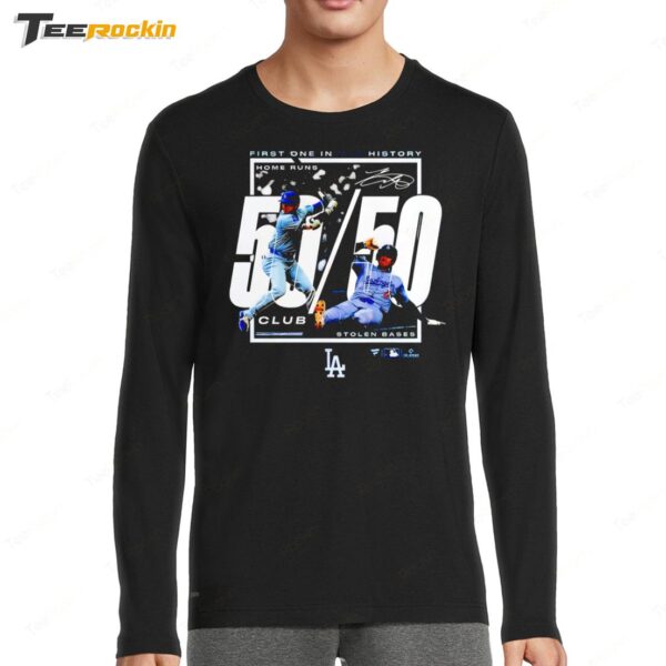 Los Angeles Dodgers Shohei Ohtani 50 50 Club Long Sleeve Shirt