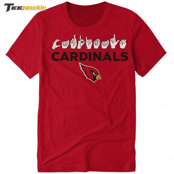 Love Sign Cardinals ASL Premium SS T Shirt