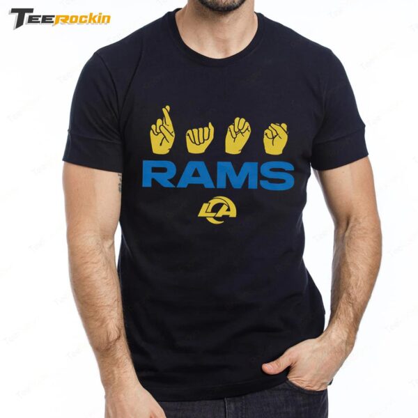 Love Sign Rams ASL Premium SS T Shirt