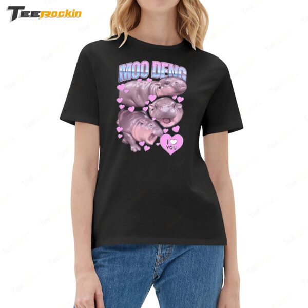 Moo Deng I Love You Ladies Boyfriend Shirt