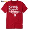 Nebraska Cornhuskers Kegs Eggs Football Go Big Red Premium SS T Shirt