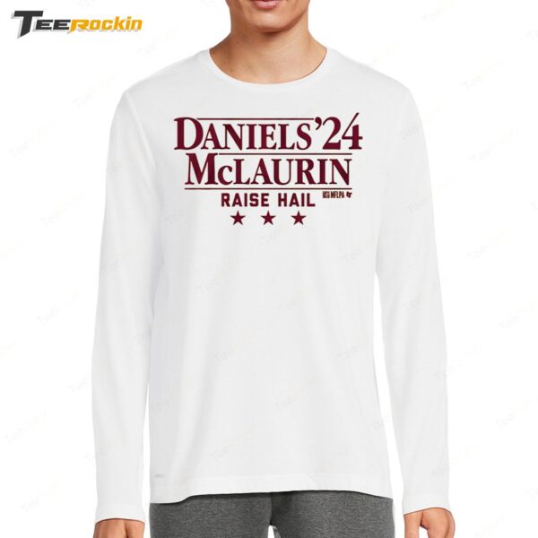 New Daniels McLaurin 24 Raise Hail Long Sleeve Shirt