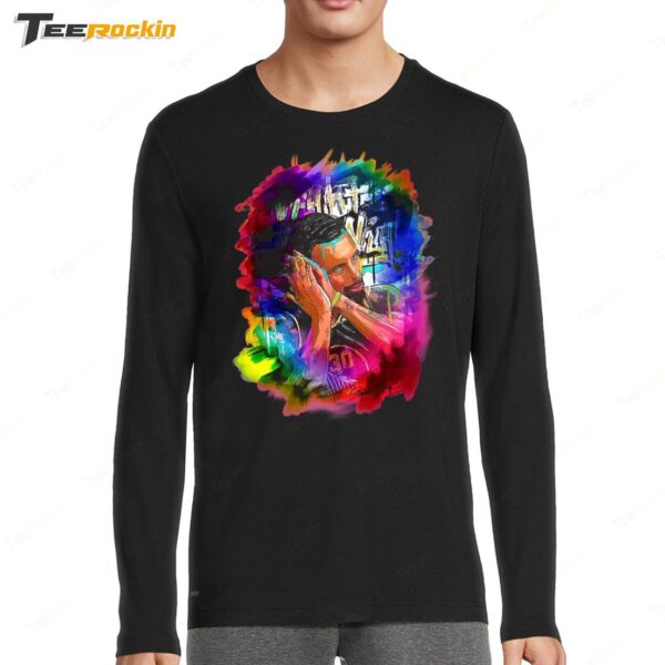 New Stephen Curry Shirt Curry Watercolor Long Sleeve Shirt