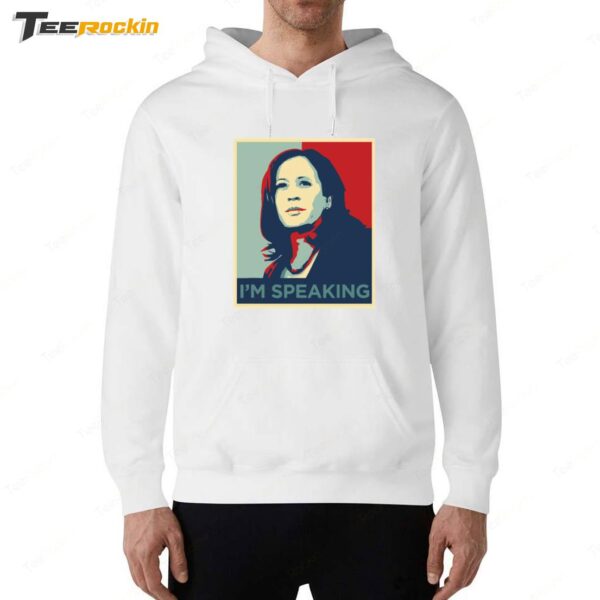 New Stephen King Wearing Kamala Harris I'm Speaking Hoodie