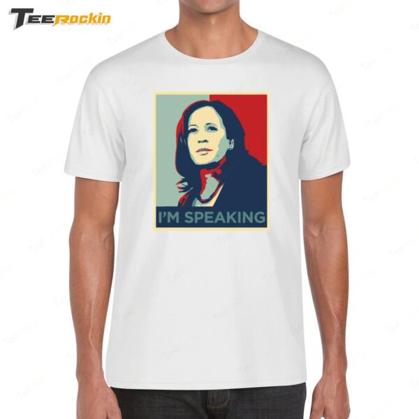 New Stephen King Wearing Kamala Harris I'm Speaking T Shirt