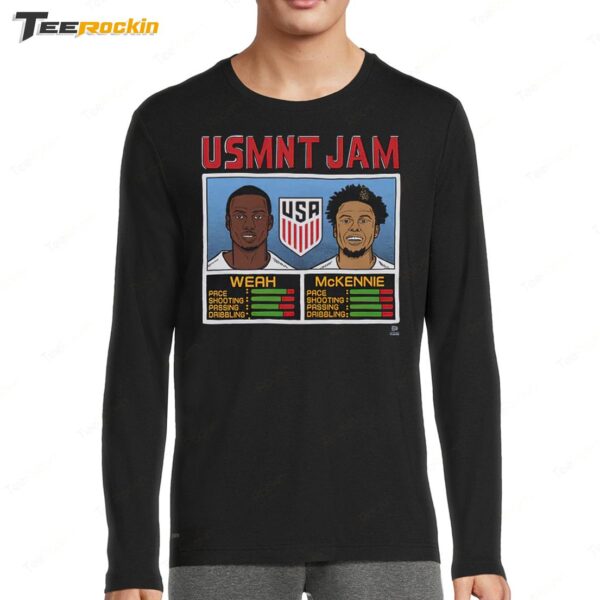 New USMNT Jam Weah And McKennie Long Sleeve Shirt