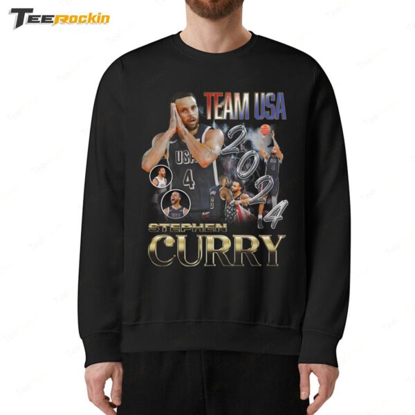 Stephen Curry Team Usa Night Paris Olympic 2024 Sweatshirt