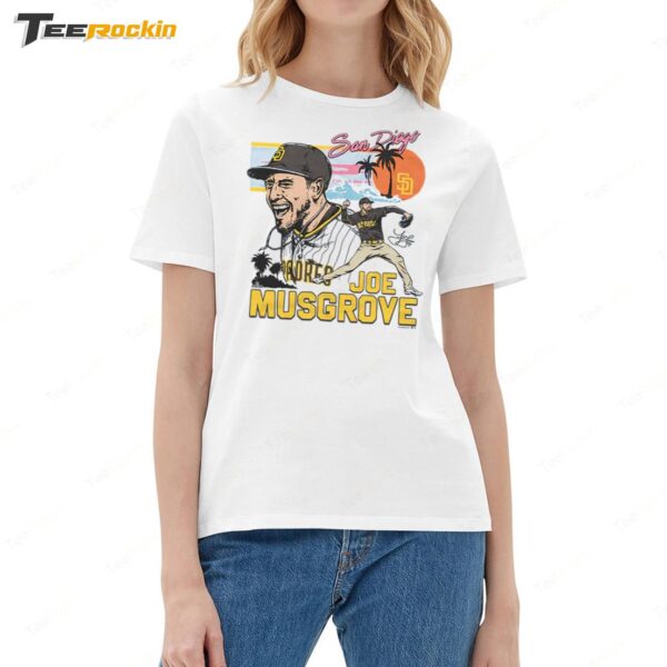 Team Homage X Joe Musgrove Padres Ladies Boyfriend Shirt