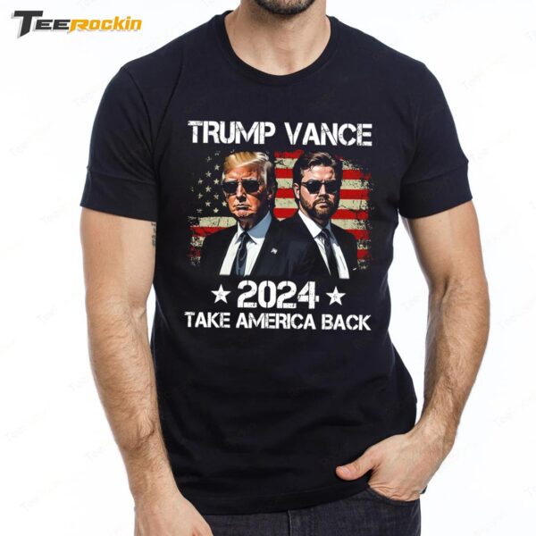 Trump Vance 2024 Donald Trump JD Vance Take America Premium SS T Shirt