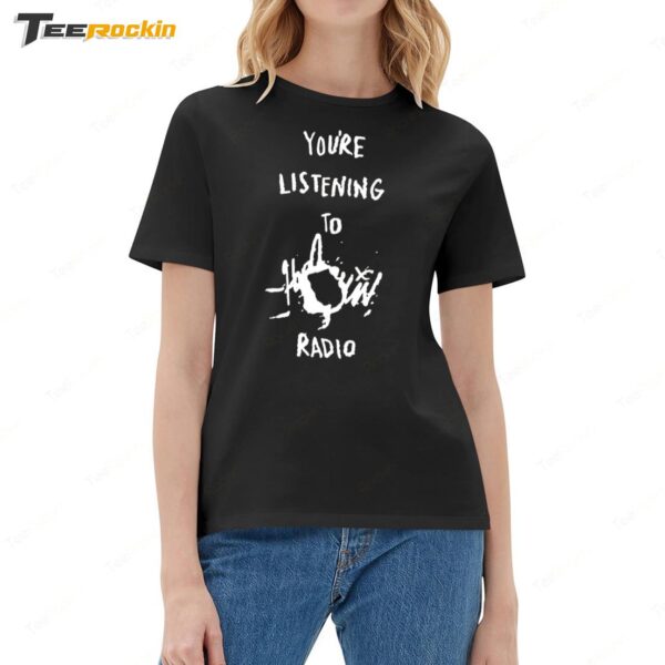 You're Listening To Radio Lady Gaga Ladies Boyfriend Shirt