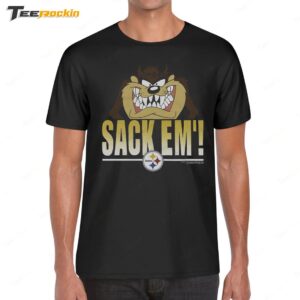 Looney Tunes Taz Sack Em' x Pittsburgh Steelers Shirt