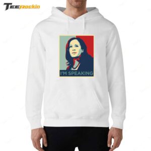 New Stephen King Wearing Kamala Harris I'm Speaking Hoodie