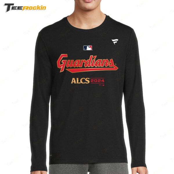 Cleveland Guardians Fanatics 2024 American League Division Series Champions Locker Room Long Sleeve Shirt