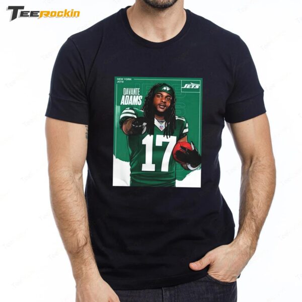 Davante Adams NY Jets Football Premium SS T Shirt