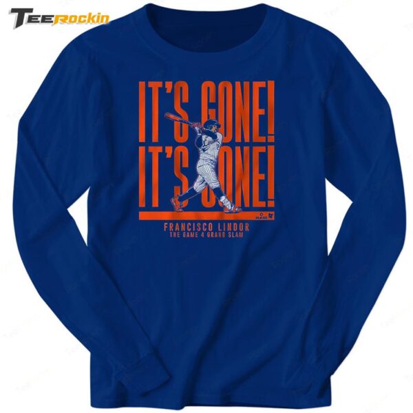 Francisco Lindor It's Gone! It's Gone Long Sleeve Shirt