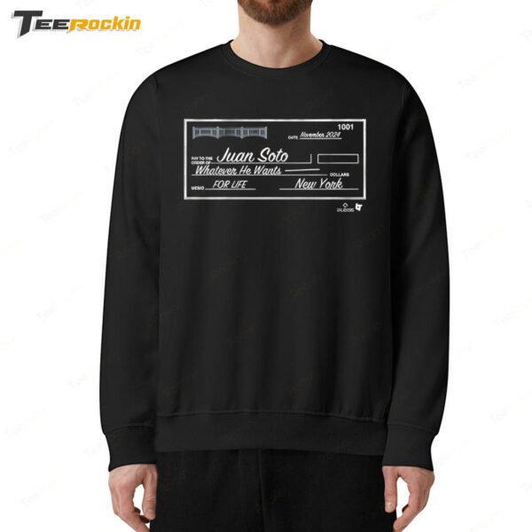 Hot Juan Soto Blank Check Sweatshirt