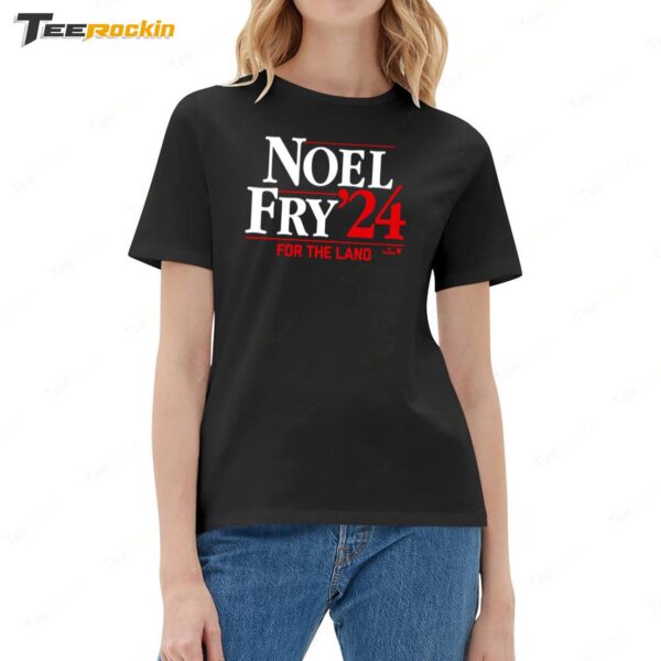 Jhonkensy Noel Fry '24 For The Land Ladies Boyfriend Shirt