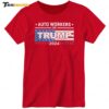 New Auto Workers for Trump 2024 Ladies Boyfriend Shirt