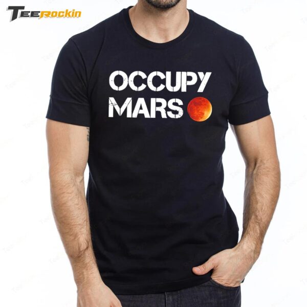 New Elon Musk Trump Occupy Mars Premium SS T Shirt