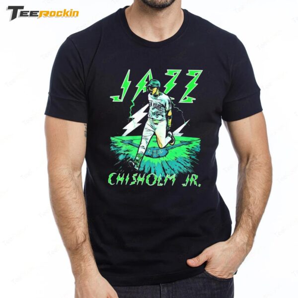 New Jazz Chisholm Jr New York Yankees MLB Painting Premium SS T Shirt