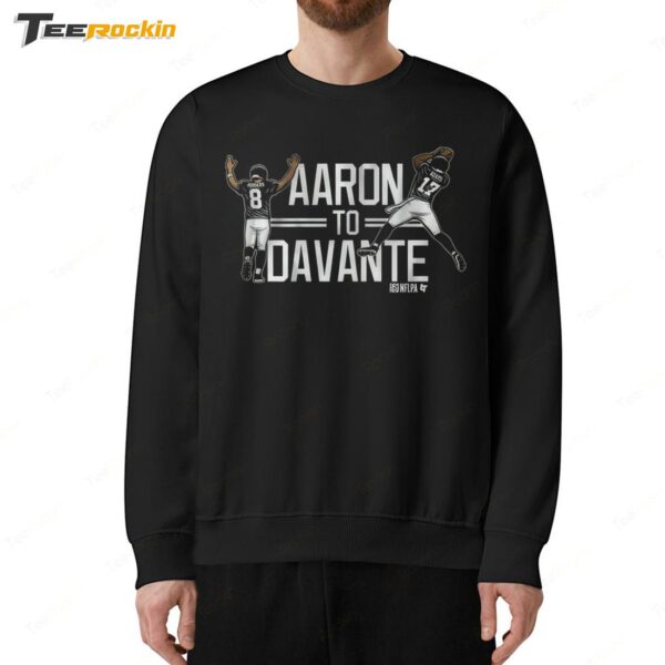 New York Aaron Rodgers to Davante Adams Sweatshirt