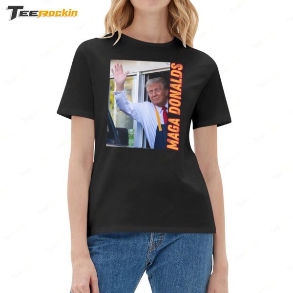 Trump Maga Donalds McDonald's 2024 Ladies Boyfriend Shirt