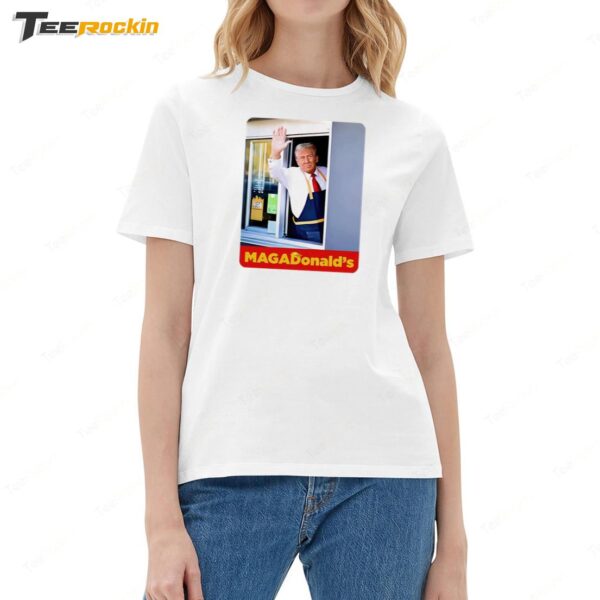 Trump Sells 'MAGADonald's' Ladies Boyfriend Shirt