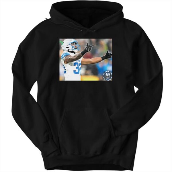 Double Birds By Brian Branch Detroit Lions Hoodie