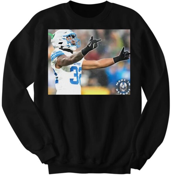 Double Birds By Brian Branch Detroit Lions Sweatshirt