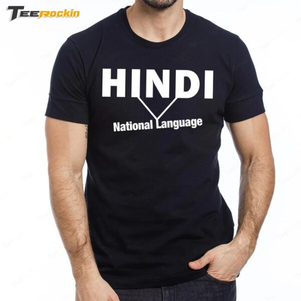 Hindi Is National Language Premium SS T Shirt