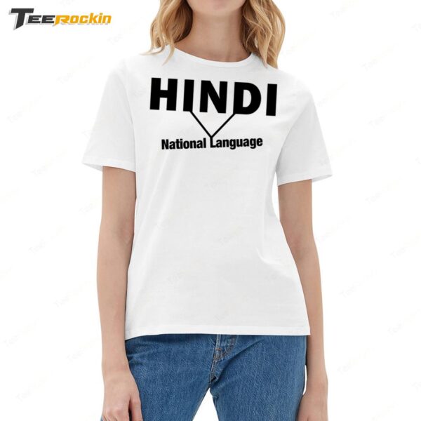 Hindi National Language Ladies Boyfriend Shirt