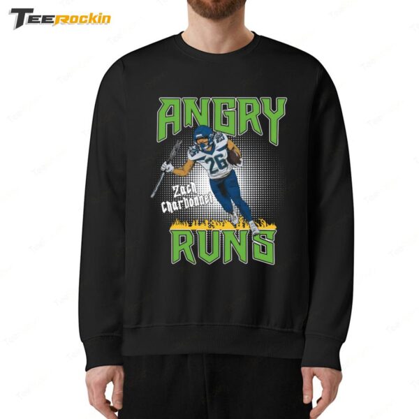 Angry Runs Seahawks Zach Charbonnet Sweatshirt