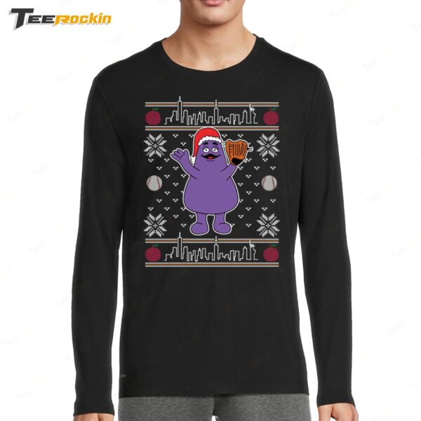 Barstool Sports We Gotta Believe Grimace Ugly Long Sleeve Shirt