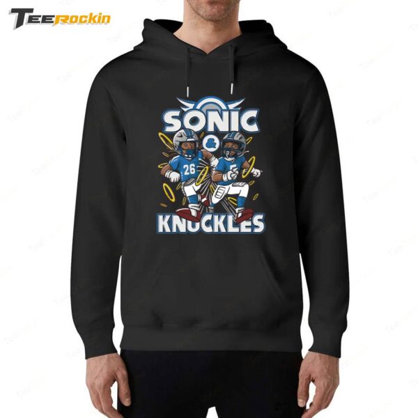 Detroit Lions David Montgomery Jahmyr Gibbs Sonic Knuckles Hoodie